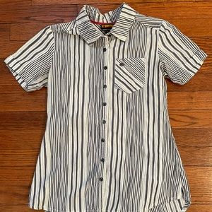 Brooklyn Industries Stripe Seersucker Button Up XS